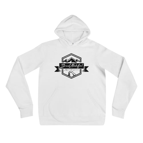 Black on White Unisex hoodie